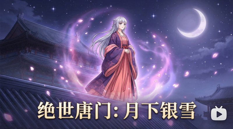 蜜芽vlog视频-月下银雪古风短片